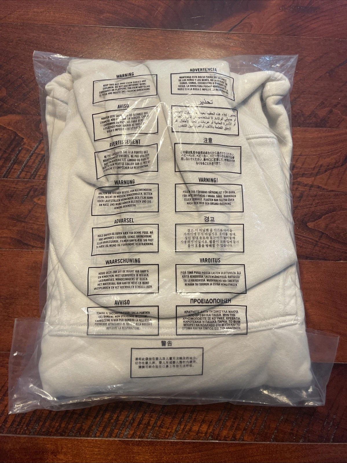 OFF WHITE Felpa con cappuccio Hollister Cream Feel Good casual comoda atletica casual oversize