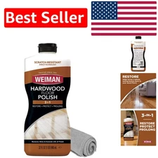 Restorative Wood Floor Polish 32 oz - Protects & Shines High-Traffic Areas