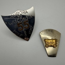 BSA 2 Metal Pieces Shield Belt Buckle & Wagon Bolo Tie (No Strings) SS-844