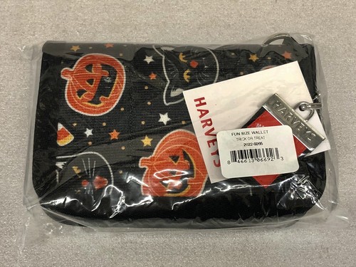 HARVEY'S Seatbelt Bag Trick Or Treat Fun-Size Wallet FSW Halloween Owls NWT NEW