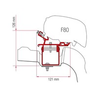 Fiamma F65/F80 Adapter FüR VW Crafter/Man L3/H3 Ab Bj. 2017