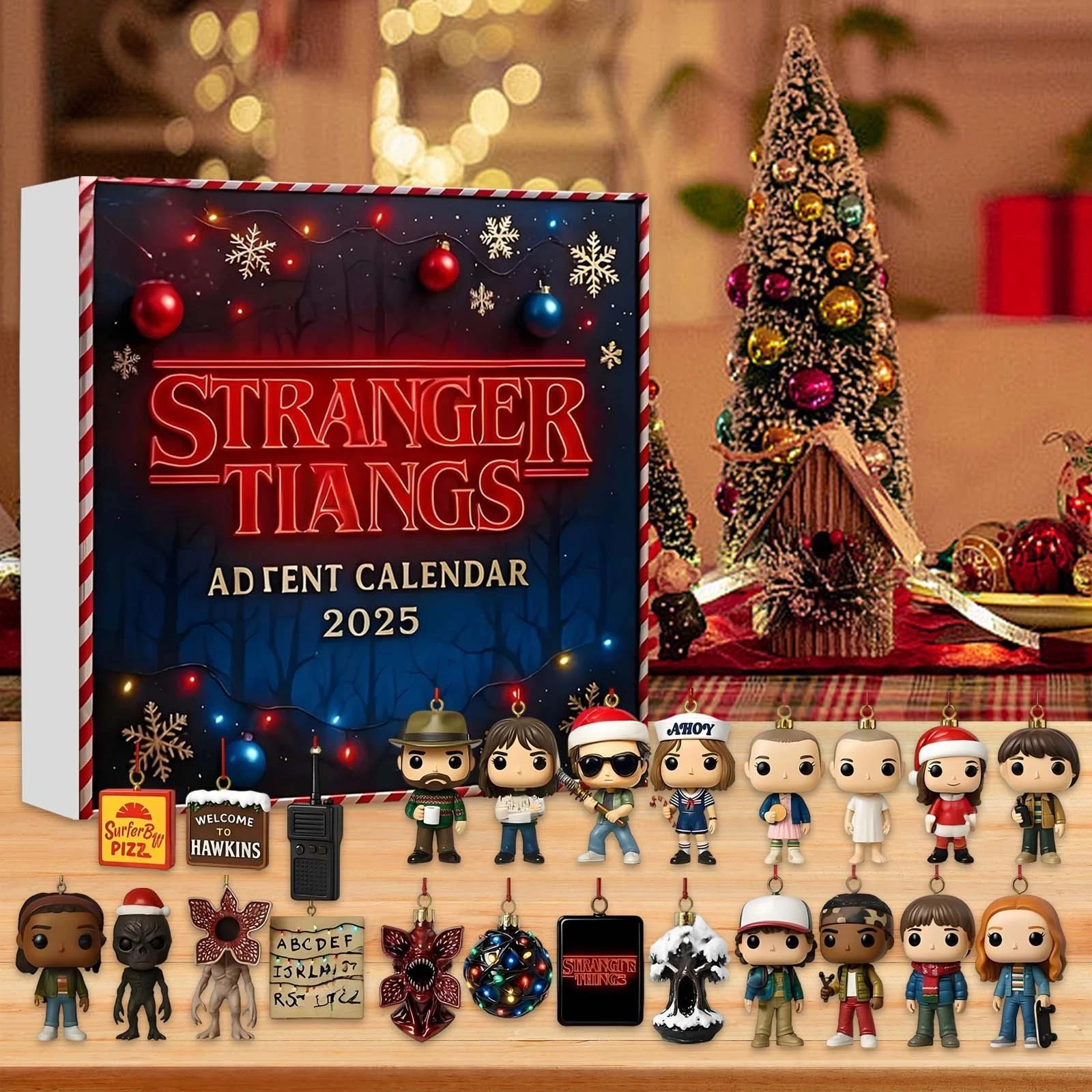 Countdown Stranger Things Advent Calendar 2025 24 Days Festive-2D Flat Blind Box
