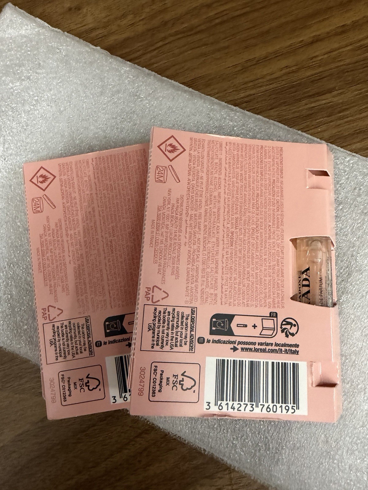 2 Prada Paradoxe Virtual Flower EDP Sample Perfume Sampler Vial 1.2 ml NEW FRESH thumbnail 3