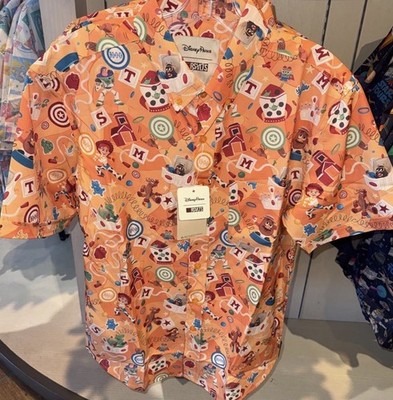 2026 Disney Parks RSVLTS Toy Story Shirt Large Woody Buzz Jessie Button Up