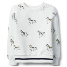 Janie and Jack Horse Print Pullover, 6-12M - NWT