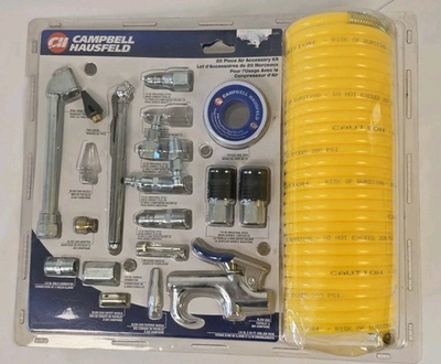 #ad #ad Campbell Hausfeld 20 piece air compressor accessory kit $32.21