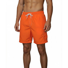 St. John's Bay Solid Cargo Swim Trunks Mandarin Orange Size L New With Tags