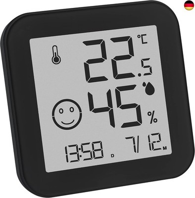 TFA Dostmann Digitales Thermo-Hygrometer Black & White, 30.5054.01, E-Ink