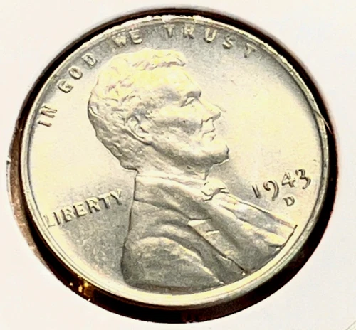 1943-D Lincoln Wheat Cent Penny GEM BU From an Original Bank Roll