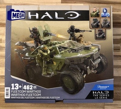 MEGA Halo The Series Vehicle Building Toys Set, FLEETCOM Warthog ATV with 469pcs
