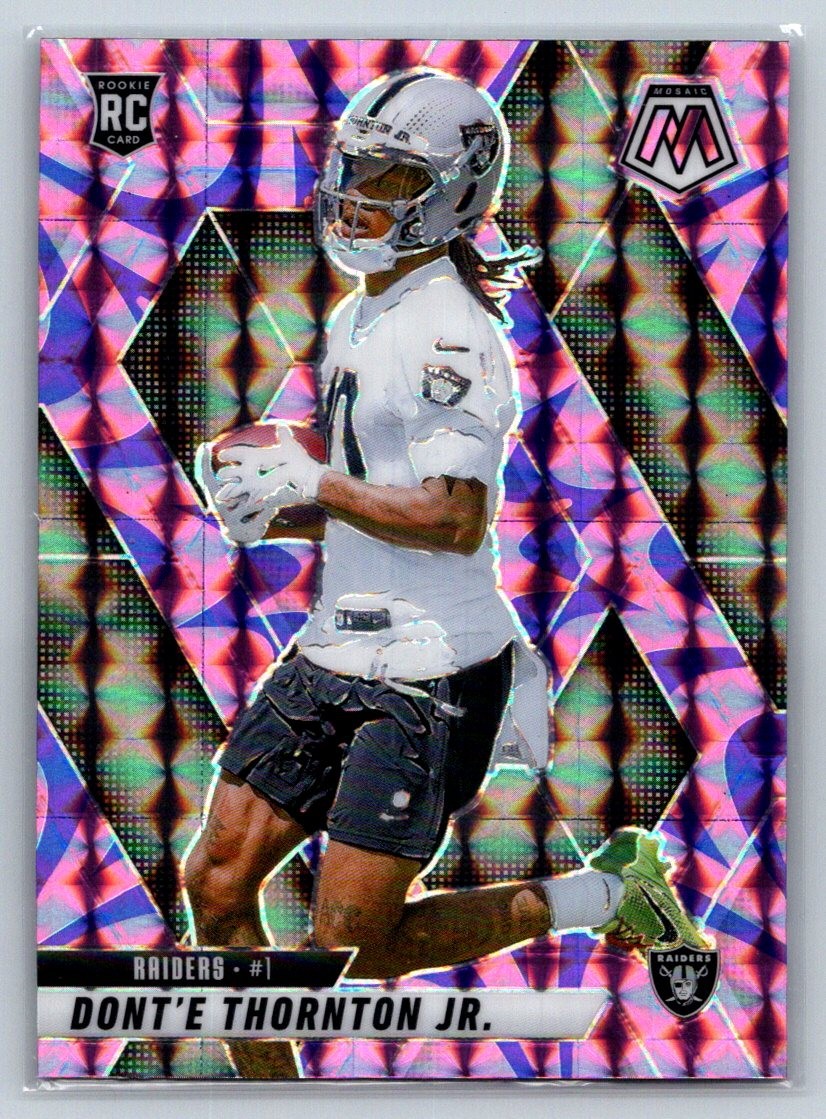 2025 Panini Mosaic #369 Dont'e Thornton Jr. Mosaic Reactive Purple