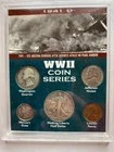 1941-D Silver Coin Set Walking Liberty Half Dollar Quarter Dime WWII Era