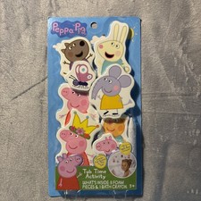 Peppa Pig Tub Time Bath Activity Set 8 Foam Pieces With Bath Crayon