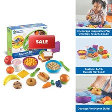 Learning Resources New Sprouts Munch It Food Set LER7711 Play Kitchen Food Toys
