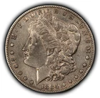 1884-S $1 Morgan Silver Dollar - XF Semi Key Date - SKU-D7170