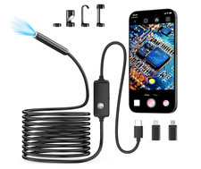 1920P HD Endoscope Camera for iPhone Android IP67 Waterproof Snake Borescope 16F