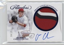 2025 Panini Flawless Draft Sapphire 4/15 Chris Cortez #DPA-CC Patch Auto 1fl4