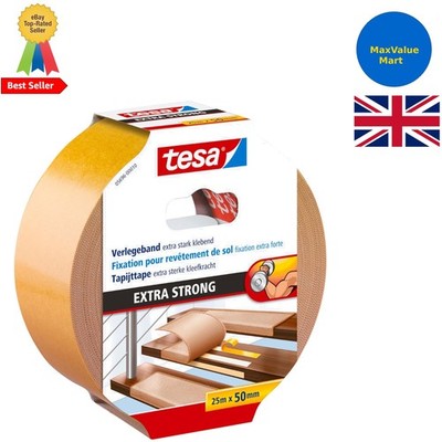 Extra starkes doppelseitiges Bodenbelagsband - 25 m x 50 mm, transparent selbstklebend