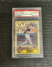 1987 Topps #320 Barry Bonds Rookie Pittsburgh Pirates PSA DNA Authentic Auto 🐐