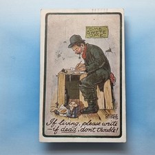 Comic Postkarte um 1921 Pfeifenmann Bier Mäuse Ome Swete Ome George Piper