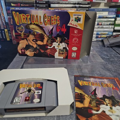 Virtual Chess Nintendo 64 N64 Complete In Box With Inserts Tested And Working