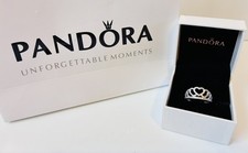 Pandora Hearts Tiara Ring Silver S925 ALE Size 54 UK N