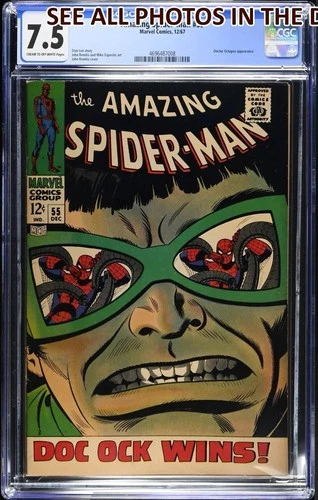 Amazing Spider Man #55 Marvel Comics CGC 7.5 DEC 1967 ICONIC COVER (HG)