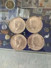FOUR 1964 KENNEDY HALF DOLLARS- NICE $2 FACE VALUE 90% SILVER-- GREAT INVESTMENT