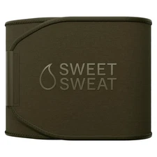 Sweet Sweat Waist Trimmer by Sports Research for Men & Women - Army Style Size L