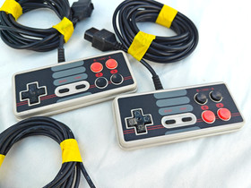 Lot of 4 NES Controllers & RF Switch Cable &ndash; Untested Retro Nintendo