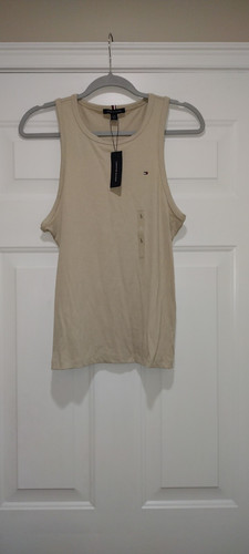 Neu mit Etikett Tommy Hilfiger hellbraunes Tanktop Größe L - Bild 1 von 7