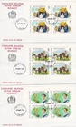 Falkland Is 1977 QEII Silver Jubilee 3 Booklet Panes on 3 Cvrs Fox Bay Plus FDC