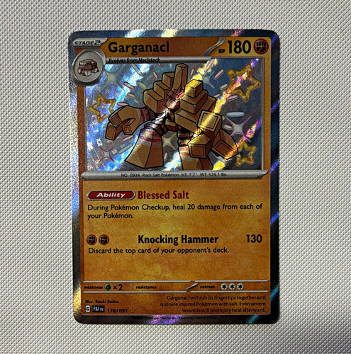 Garganacl 178/091 Paldean Fates Pokémon TCG Shiney NM