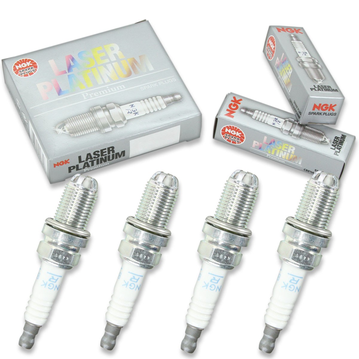 4 pc NGK 3199 BKR6EQUP Laser Platinum Spark Plugs for PK20TT IK20TT FR7DQP tc