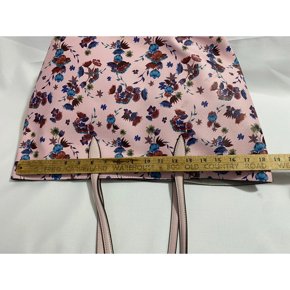 Rebecca Minkoff Quilted Handbag Pink Floral Print Shoulder Bag – Designer Style - Image 3 of 4