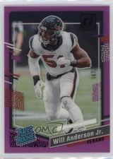 2023 Panini Clearly Donruss Rated Rookie Purple /199 Will Anderson Jr #90 16wc