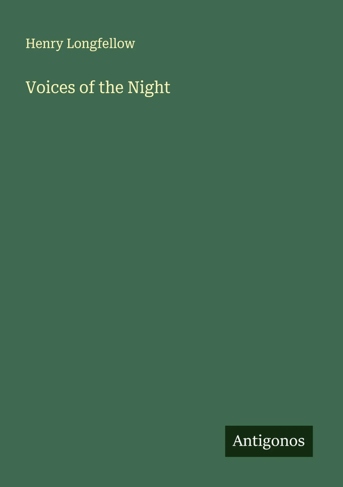 Henry Longfellow | Voices of the Night | Taschenbuch | Englisch (2025) - Henry Longfellow