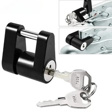 Trailer Hitch Coupler Lock Dia 14 Span 34 For Tow Boat Rv Truck Car 2 Keys