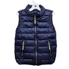 Hanna Andersson Navy Down Puffer Vest Kids Size 5 110cm Lightweight Zip Gorpcore