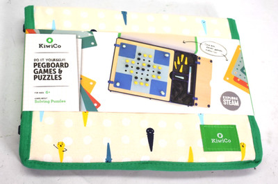 KiwiCo Do It Yourself Pegboard Games & Puzzles Explore Stem 11 Games for Kids
