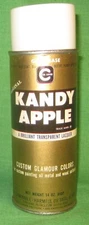 Vintage Cal Custom Kandy Apple GOLD BASE Spray Paint Paper Label NEW OLD STOCK