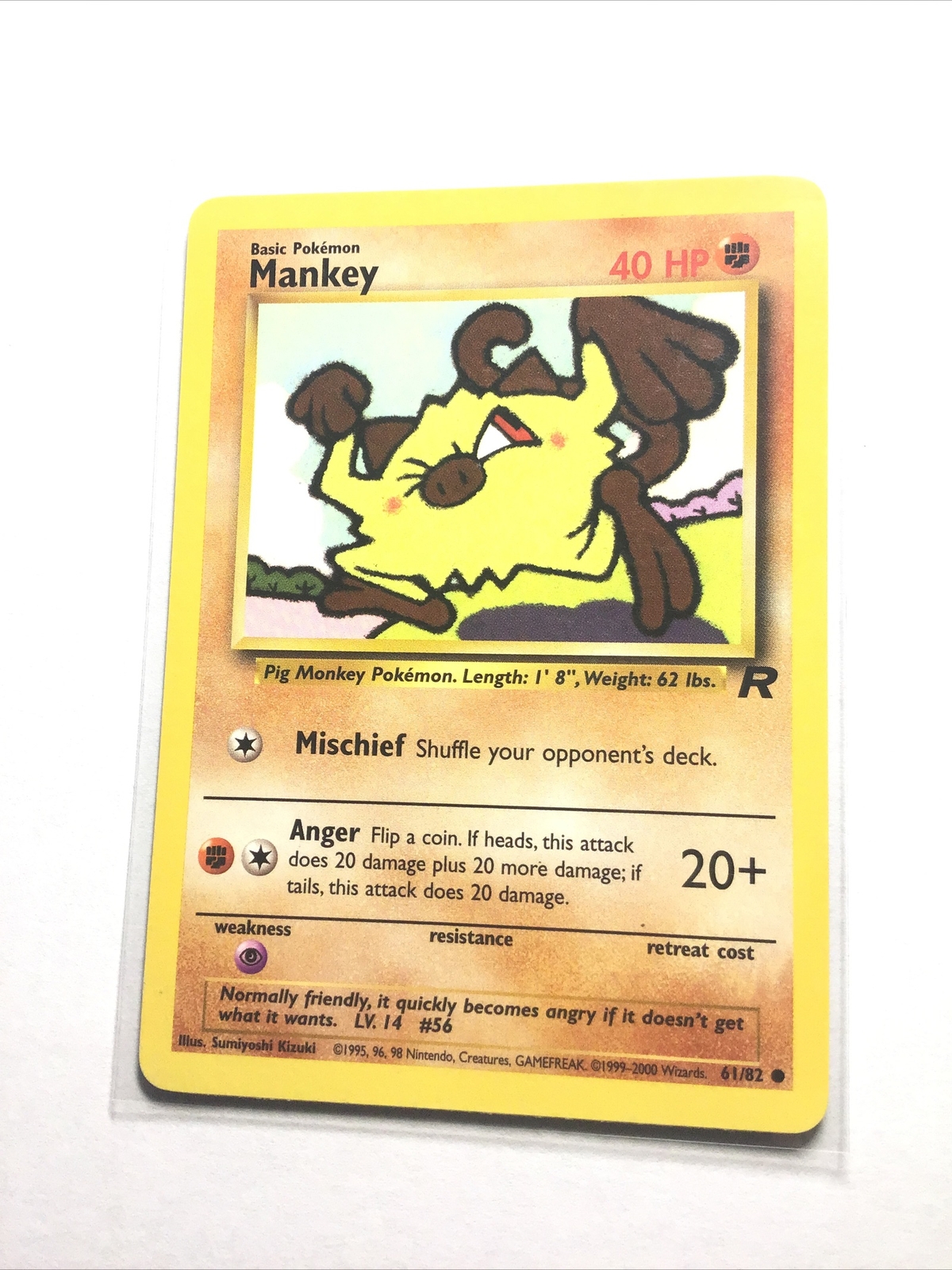 MANKEY - 61/82 - Team Rocket - Pokemon Card - PL