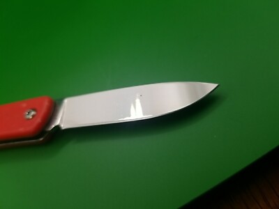 USED Supreme Boker Glow-In-The-Dark Keychain Knife - Red! Plain