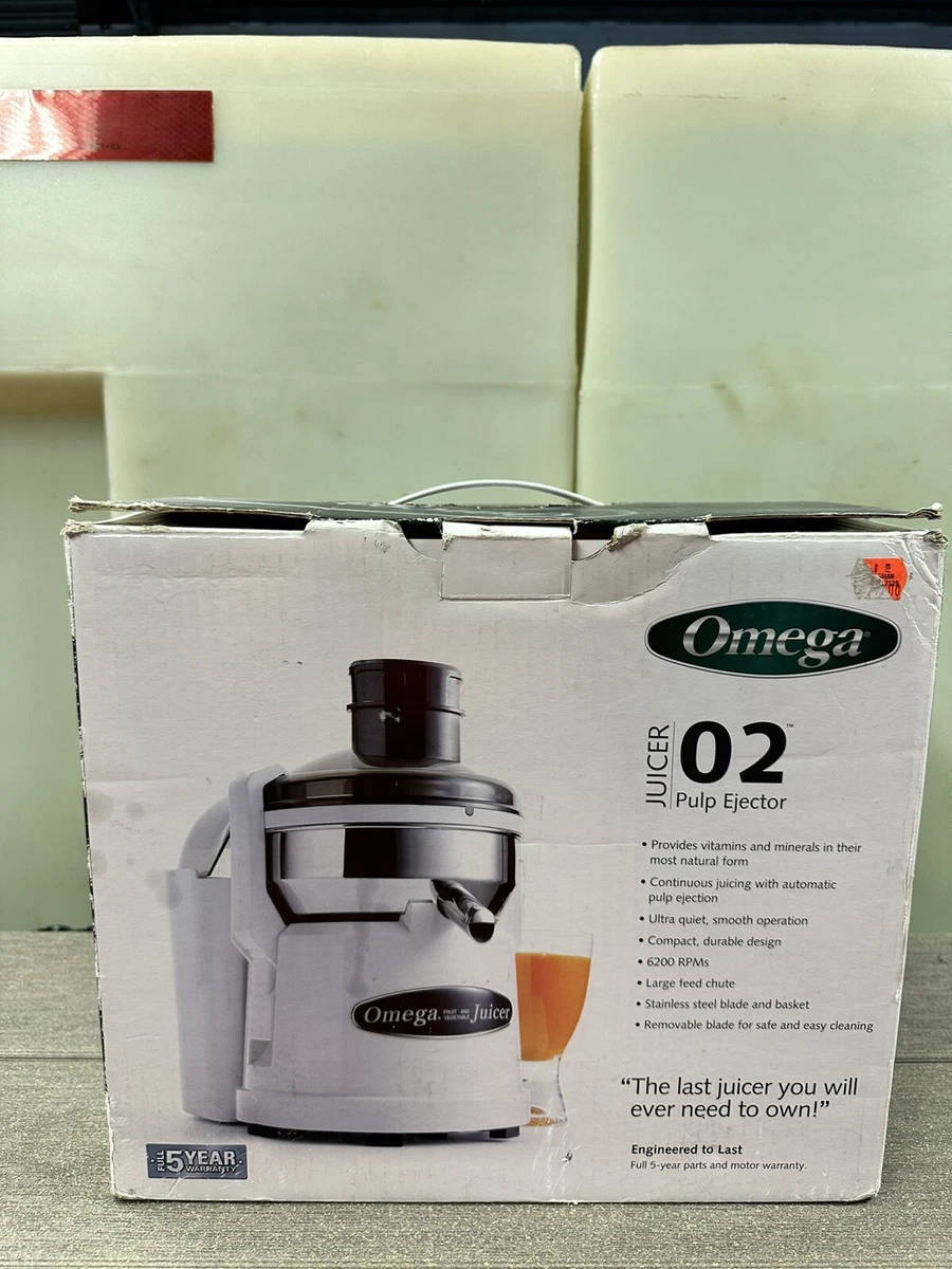 Omega Juicer Model 02 Pulp Ejector New Open Box. Never Used eBay
