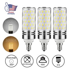 16W E12 LED Corn Bulb Light 6000K Candelabra ...