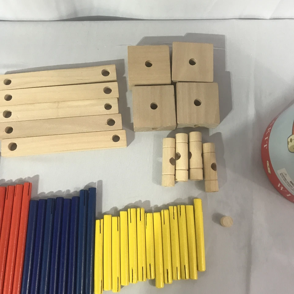 Schylling Makit Toy Classic Wood Construction Toy, #MKT Vintage Style - Image 4 of 4