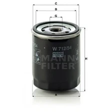 Oil filter Mann filter W712/54 for Skoda Fabia I Octavia I VW