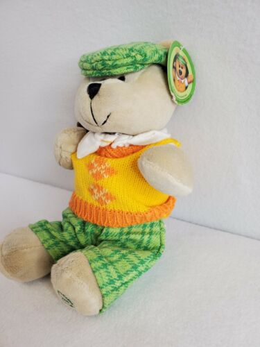 Starbucks Plüsch 2006 Bearista Bär Golfmütze Schlägertasche Pullover Neu mit Etikett - Bild 2 von 8