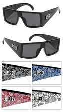 1 or 2 Pair Locs Authentic Large Thick Arms Flat Top Sunglasses Bandana Temples