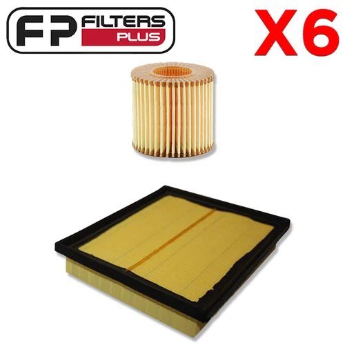 6 x WA5214 + WCO17 Oil & Air Filter kit Fits Lexus CT200H, Toyota Corolla